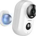 ZUMIMALL Security Cameras Wireless Outdoor with Magnetic Mount, 2K Outdoor Camera Wireless, 2.4G WiFi Battery Cameras for Home Security Indoor,3MP Color Night Vision/130 View/2-Way Talk/SD/Alexa