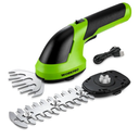 WORKPRO Cordless Grass Shear & Shrubbery Trimmer - 2 in 1 Handheld 7.2V Electric Grass Trimmer Hedge Shears/Grass Cutter Rechargeable Lithium-Ion Battery and Type-C Cable Included
