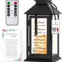 Memorial Gift for Loss of Husband Memorial Lantern for Loss of Husband Sympathy Gift Remembrance Gifts Bereavement Gifts for Loss of Husband Sympathy Lantern with LED Candle