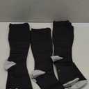 LEVSOX Plus Size Compression Socks Wide Calf Men&Women 20-30 mmhg Knee High Support Socks for Medical, Nurse, Diabetic (Large, 3 Pair-black)
