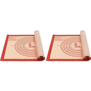 Non Stick Pastry Mat for Rolling Dough Fondant Pie Crust, Macaron Silicone Baking Mat for Mat Extra Large Silicone Mats for Baking Cookie Cakes Pizza Candy Bread
