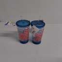 LUUM Glo&Go Led 18 Oz Tumbler Blu Flag, Pack Of 2