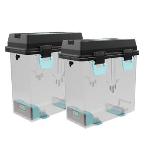 2 x Polymaker PolyDryer Box XL 2-Pack Sealed Filament Storage Box, Fits up to 3kg Spools, Print Without Breaking the Seal, Compatible with 1.75/2.85/3.00mm Filament