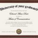 upsimples Certificate Frame with Clear Plexiglass, 8.5 by 11 Picture Diploma Document Degree Frames for Wall and Tabletop, Mahogany,1 Pack