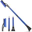 HEEYA 42.2 Inch Ice Scraper and Brush for Car, Snow Brush and Ice Scraper for Windshield Window, Car Snow Scraper with Foam Grip for SUV Truck Jeep Vehicle - Blue