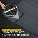50 Pack 12"X12" Interlocking Garage Floor Tiles,Double-Sided Non-Slip Flooring, Heavy Duty PVC Garage Flooring Tiles Covering for Basement, Workshop & Repair Shop,Black
