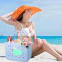 3 x Silicone Phone Holder Bag Compatible with Bogg Bag Accessories Inserts Charms and Attachment for Bogg Beach Tote Bags, Generic Size Fits for iPhone and Android Phones (Green)