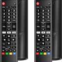 (Pack of 2) Universal Remote for LG Smart TV, Compatible with All LG TV Remote Control LCD LED OLED UHD HDTV 3D 4K Smart TV Models, Replacement Remote with Netflix Amazon Shortcuts Key