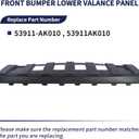 Front Bumper Lower Valance Panel 53911-AK010 53911AK010 Compatible with Toyota Tacoma 2024 2025 Front Bumper Extension Panel