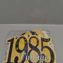 Kuxriox 11Pcs 40th Birthday Decorations Kit for Men Women, Black Gold Happy 40th Birthday Banner, Awesome Since 1986 Centerpieces Swirls Party Supplies, Forty Bday Banner Ceiling Table Topper Sign