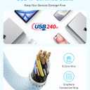 Anker Zolo USB C to USB C Cable, Braided and Dirt-Free Type-C Fast Charging Cable, Slim Connector, for iPhone 17 Series, MacBook (240W) (Black, 6FT)