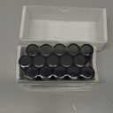 15 PCS 10ML Amber Small Liquid Sample Glass Vials with Screw Caps,0.34OZ 22x52mm Leak-Proof Vial, 18-400 Black Screw Cap with PE Liners for Lab, Essential Oil, Perfume, Reagents