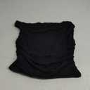 SUUKSESS Women Off Shoulder Tops Sleeveless Shirts Y2K Going Out Crop Tank Top (Medium, Black)