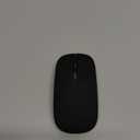 Wireless Bluetooth Mouse, Rechargeable, LED, Silent, Ultra-thin Design (Bluetooth 5.2 and 2.4GHz USB Receiver) | Portable Computer Mouse for Laptops, iPads, MacBooks and Apple Devices (Black)