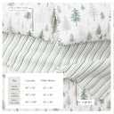 Great Bay Home Lodge Quilt Set - 3-Piece Full/Queen Size Rustic Bedding Set - Lightweight, All-Season, Reversible Bedspread (Grey/Green)
