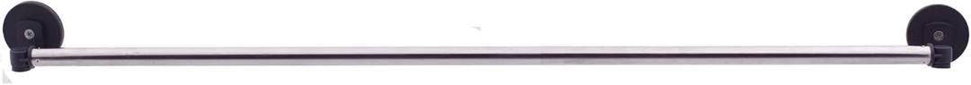 YYST Type A 16"-39.5" Magnetic Curtain Rod for Metal Door,Magnetic Window Caf, French Door Sash Rod W Magnets (Black -1)
