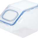 LOCK & LOCK Easy Essentials Food Lids (Flip-top) / Pantry Storage Containers, BPA Free, Top-10 Cup-for Snacks, Clear