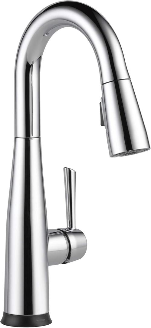 Delta Faucet 9913T-DST Single Handle Pull-down Bar/Prep Faucet with Touch2O (Chrome)