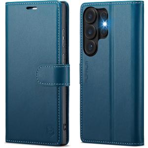 Wallet Case for Samsung Galaxy S26 Ultra 6.9", RFID Blocking Credit Card Holder, PU Leather Folio Flip Kickstand Protective Shockproof Cover for Galaxy S26 Ultra (Blue, Samsung Galaxy S26 Ultra)