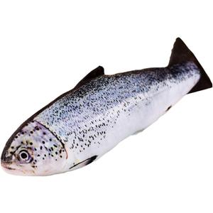 23" Fish Stuffed Animal Pillow Simulation Salmon Stuffed Plush Toy Gift for Kids