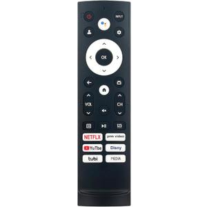 Replace Voice Remote Control fit for Hisense Smart Google TV 50U6H 55U6H 65U6H 75U6H 55U7G 65U7G 75U7G 55U8H 65U8H 75U8H 43A6H 43A65H 43A68H 50A6H 50A65H ERF3M90H ERF3V90H ERF3A90 ERF3N90H ERF3H90H