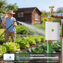 meross WiFi Water Hose Timer, Smart Sprinkler Timer with Brass Inlet & Outet, Work with Apple Homekit, Alexa & Google Assistant, Water Valve for Lawn, Garden, Yard and Pool, MSH400/MSH450 Hub Required
