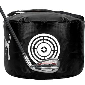 Golf Impact Bags, Golf Swing Trainer,Golf Gifts for Men, Durable Waterproof (BLACK)