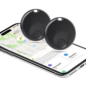 Air Tracker Tags-2 Pack - for iOS Only - Bluetooth Keys Finder Luggage Tracker Compatible with Apple Find My APP, Item Locator for Luggage, Backpack, Suitcases