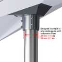 Starlink Gen 3 Pipe Adapter, Pole Mount Adapter Mounting Kit, Compatible with STARLINK Standard Dish, V3 Kickstand Dishy, Pipe Not Included