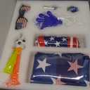 Soccer Fan Gear Set for 2026 World Tournament, Soccer Party Favors Kit with Flag,Scarf, Face Paint, Clapper, Horn&Glasses,Supporter Accessories for Game Day, Sports Event, Gift
