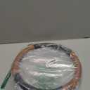 Steering Wheel Cover Standard Size 14.5-15 inch, Non-Slip Car Wheel Cover Protector, Breathable Microfiber Leather, Black and Ochre Brown