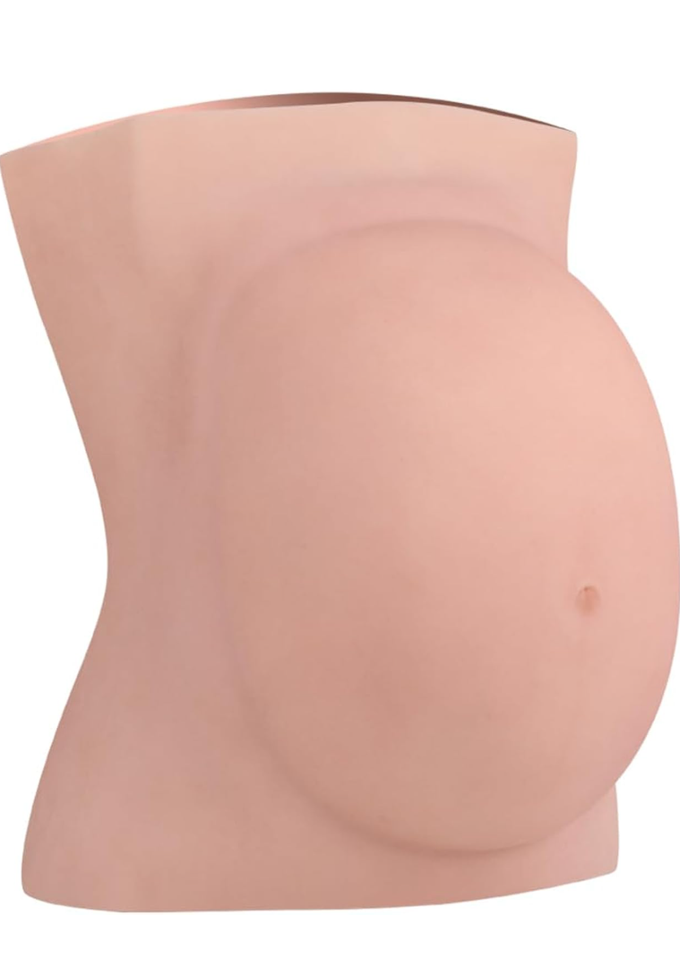 EQAIWUJIE Silicone Fake Pregnancy Belly Fake Pregnant belly silicone Artificial Belly Party Costume