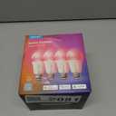 Govee LED Smart Light Bulbs, 1000LM Color Changing Light Bulb, Wi-Fi & Bluetooth Light Bulbs, Work with Alexa and Google Assistant, Dimmable RGBWW A19 75W Equivalent Smart Bulbs, 4 Pack