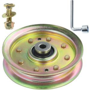 596481401 Idler Pulley Replaces 175820 Pulley Craftsman 175820, Husqvarna 596481401 Pulley, Husqvarna 532175820, 539107620 for Husqvarna 48 Inch Z4824, Z4822, YTH2448, GTH2548 Tractors