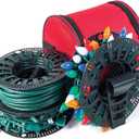 [Wire and Christmas Lighting Storage Bag] - Install N Store Light Storage Reels and Wire Spool - Includes 3 Spools, a Hanging Hook, and a Zipper Bag | Santa's Bags