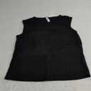 JOELLYUS Womens Tank Tops Summer Casual Crew Neck Sleeveless Top Loose Fit Basic Tunic Shirts L