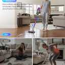 Cordless Vacuum Cleaner for Home - Powerful Stick Vacuum with HEPA Filter, 55-Min Runtime, LED Light, Anti-Tangle Brush, Detachable Battery,Lightweight Vacuum for Pet Hair,Carpets & Hard Floors