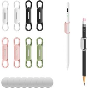 XYOFUN Magnetic Pen Holders Set of 8,Silicone Adjustable Pen Pencil Holder,Flexible Pencil Holder for Refrigerator,Whiteboards,Desk Accessories & Teacher Supplies(Multicolor-8)