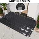 Front Door Mat Indoor Outdoor Entrance, 36" x 60" All-Season Heavy Duty Waterproof Doormat, Non-Slip Absorbent Entryway Mat, Easy to Clean, Low Profile Commercial Floor Mat for Indoor Outdoor