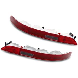 Rear Pair Bumper Lights w/Bulbs & Harness Compatible with Q5 2009-2016 Lower Rear Light Bumper Tail Lights 8R0945096B 8R0945095B