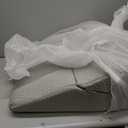 Bed Wedge Pillow for Sleeping, 9&12 Inch Adjustable Wedge Pillow Set for After Surgery, Triangle Pillow for Back Pain Relief, Leg Support, Acid Reflux, Gerd, Grey