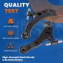 Upper and Lower Control Arm Kit K622215, K622216, ES800952, EV800893, K750393, K750394, K750616, K750617 Compatible with 2011-2019 Ford Explorer Replacement Control Arms