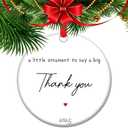Thank You Gift 2025 Christmas Ornament - Appreciation Keepsake for Teachers, Nurses, Doctors & Mentors, Uplifting Positive Gift for Healthcare Workers & Educators (C9)