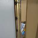 Gold Curtain Rod 80 to 218cm, 25mm Diameter Curtain Rods for Eyelet Curtains, Adjustable Curtain Rod with Endpieces for Windows