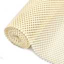 Shelf Drawer Liners for Kitchen Cabinets Non Adhesive Drawer Liner Thickened Refrigerator Liner White Quatrefoil Strong Non-Slip Paper for Tool Box, 17 x 236 Inches (Cream)