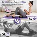 Ab Crunch Machine, Portable Sit Up Exercise Equipment with Resistance Band, Ab Core Workout Home Equipment for Stomach, 200LBS Weight Capacity