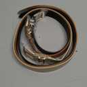 XZQTIVE 3 Pack Women Belts For Jeans Dresses Pants Ladies Leather Waist Belt with Gold Buckle (Square Buckle Black+brown+beige)