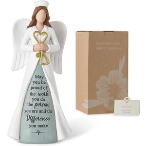 Storieme Nurse Appreciation Gifts for Women: Best Nurse Practitioner Gift - Unique Nurses Week Pinning Ceremony Present Angel Figurines