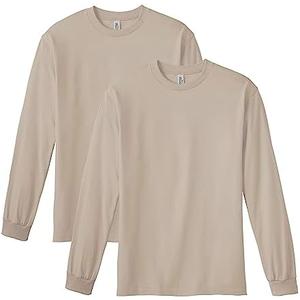 American Apparel Adult Heavyweight Cotton Long Sleeve Style G1304 T-shirt (2-Pack) M