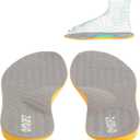 Supination Insoles for O/X Legs & Bowed Legs - Corrective Side Heel Wedge Insoles for Women & Men (10.8in)